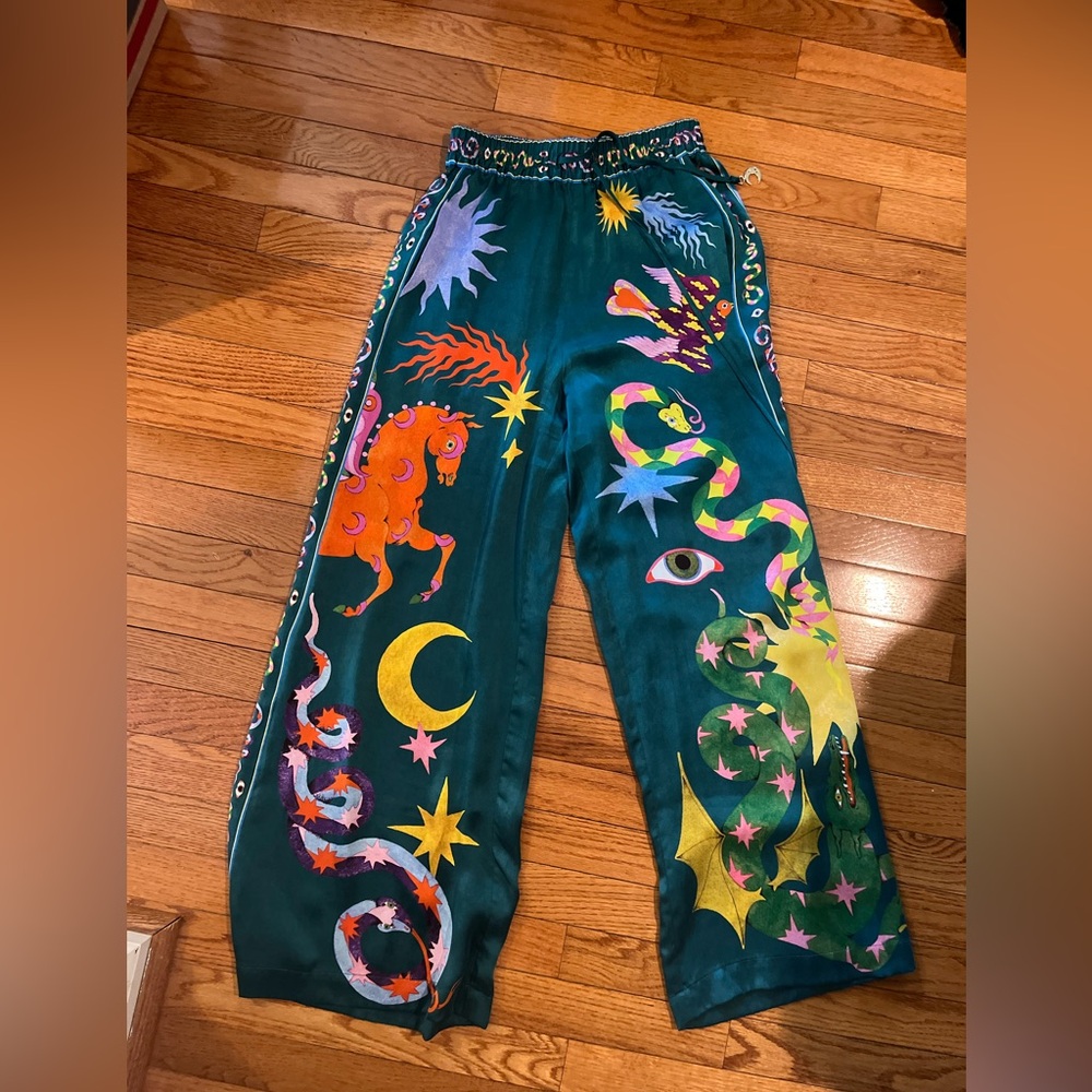 Alemais wide legged, print pants